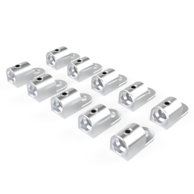 Lot 2/0 (Oversized 1/0 car audio wire) Reusable Set Screw Lugs 3/8''Mounting Hole