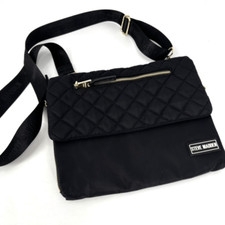 Steve Madden convertible Quilted Black crossbody bag Messenger bag