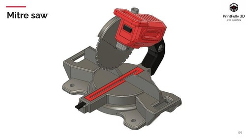 PrintFully3D 1/10 Scale Mitre saw 3D Printed Crawler Accessories Trial - Picture 3 of 4