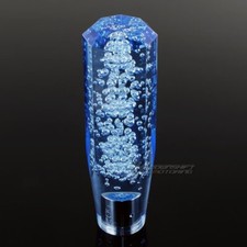 Jdm Universal Octagon Crystal Vip Manual Mt Bubble Shifter Shift Knob 150mm Blue