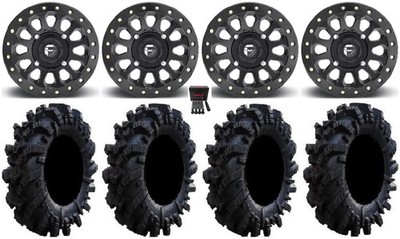 Fuel Vector Beadlock 15'' Wheels 34'' Intimidator Tires Can-Am Maverick X3