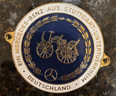 Mercedes-Benz Aus Stuttgart-Untertuerkheim Deutschland Car Badge NEW