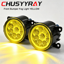 For Citroen C1 C4 C5 C6 C-Crosser Xsara Picasso 2Pcs LED Fog Lights Lamps Bumper