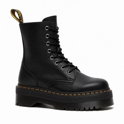 NEW Dr. Martens Jadon III Pisa Leather Platform Boots Black US 5 EU 36 Box