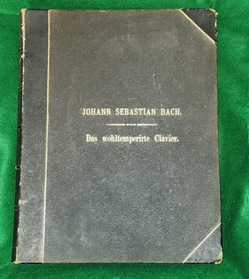 Bach Das Wohltemperirte Clavier Book 3 German Keyboard Sheet Music Book c. 1880