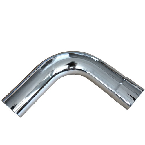 Chrome 90 Degree Exhaust Elbow 5" ID/OD Stack 19.5" Arms Length Truck Pipe - Picture 2 of 7