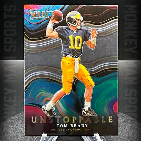 2022 Select Draft Picks - Tom Brady - UNSTOPPABLE #US-TB PATRIOTS MICHIGAN MINT