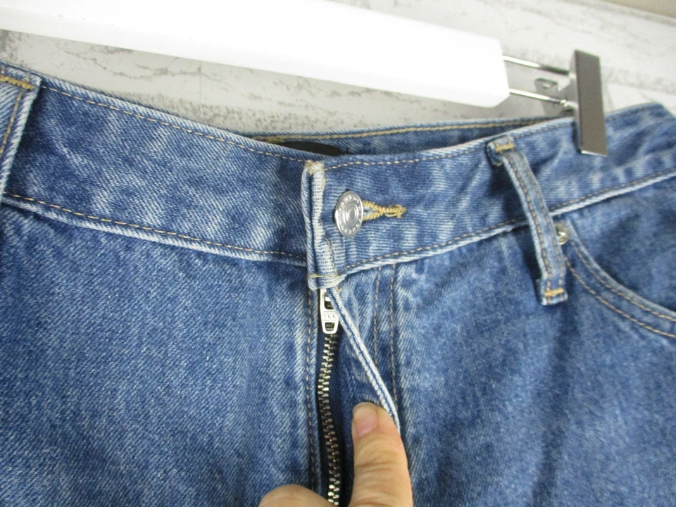 Witchery womens high waisted shorts medium blue cotton 12 pockets cotton - image 3 of 4