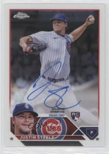 2023 Topps Chrome Rookie Auto Justin Steele #RA-JST Auto RC