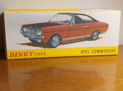     Dinky Toys 1420 Opel Commodore -Repro Box Matt 300g Druck&Verarb.GUT  