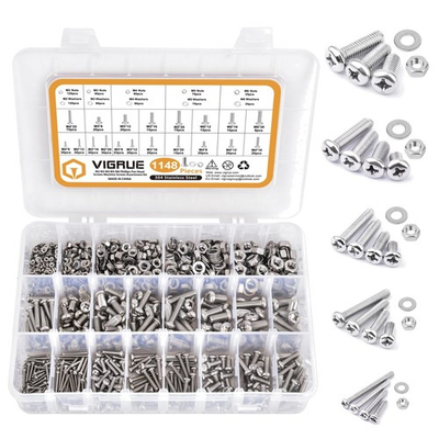 #ad #ad All in One 1148 Pcs Metric Screw amp; Washer Kit: M2 M6 Screws for Precision Work $50.99