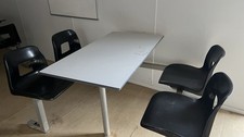 4 Seat Modular Canteen Furniture - Table & Chair Set / Coffee Table 4 Seats