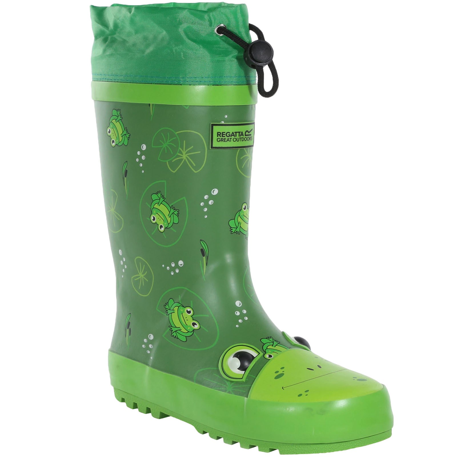 Regatta  Kids Kids Mudplay Animal Wellies - Frog - C1 - Image 2