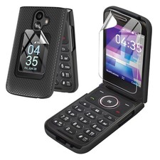 for TCL Flip 3 Phone case with Screen Protector Slim Hard Shell Protector Cover