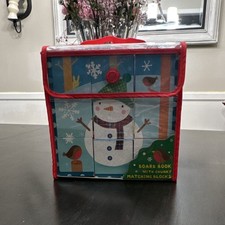 My Jolly Christmas Blocks by Banana Bear Books chunky matching blocks 4 sided
