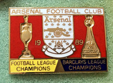 Arsenal Football Club Barclays Football League Champions 1989 Badge
