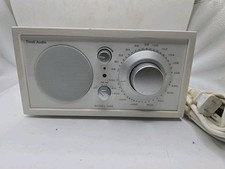 Tivoli Audio Henry Kloss Model One AM/FM Aux Radio White Tested and Works Clean