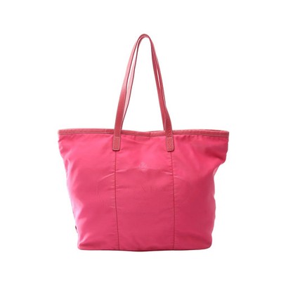 PRADA NYLON JACQUARD BR4634 Shoulder Bag Tote Bag Nylon Leather Pink
