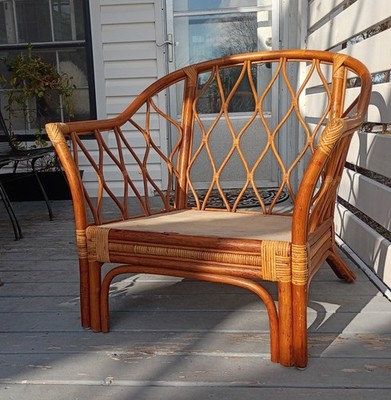 PT Mungil Vintage Bamboo Chair Coffee And End Table  Set Of 3 By PT Fendi Mundin