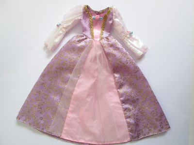 Barbie Puppe Barbie als Rapunzel 2001 nur Kleid
