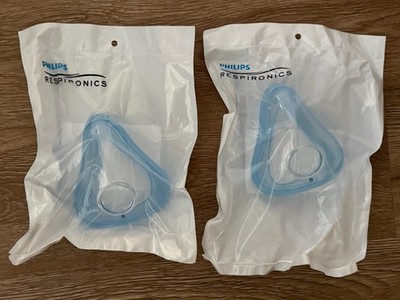 2 Philips Respironics Amara Gel Full Face CPAP Cushion BRAND NEW Sealed Small