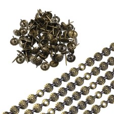 5 Pack 1M Bronze Upholstery Tacks Strips FURNITURE Flower Decorative Nail Trims