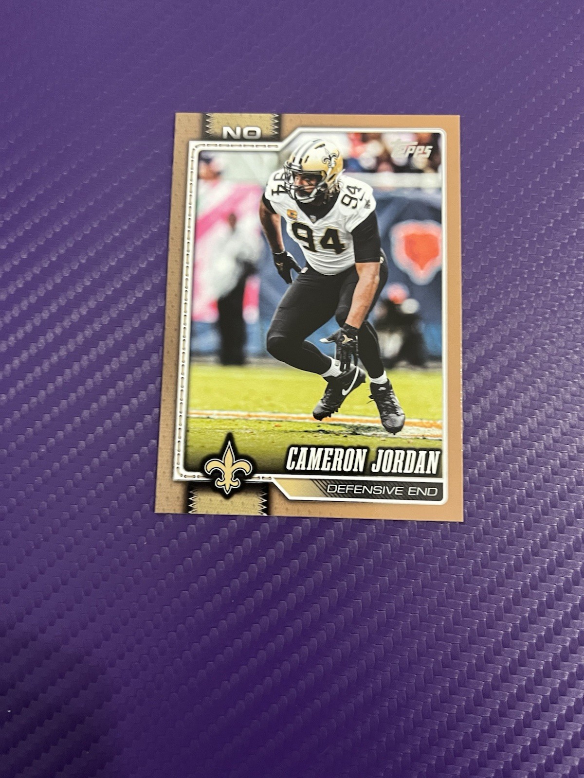 2026 Topps Flagship #148 Cameron Jordan Gold #/2026 Saints 