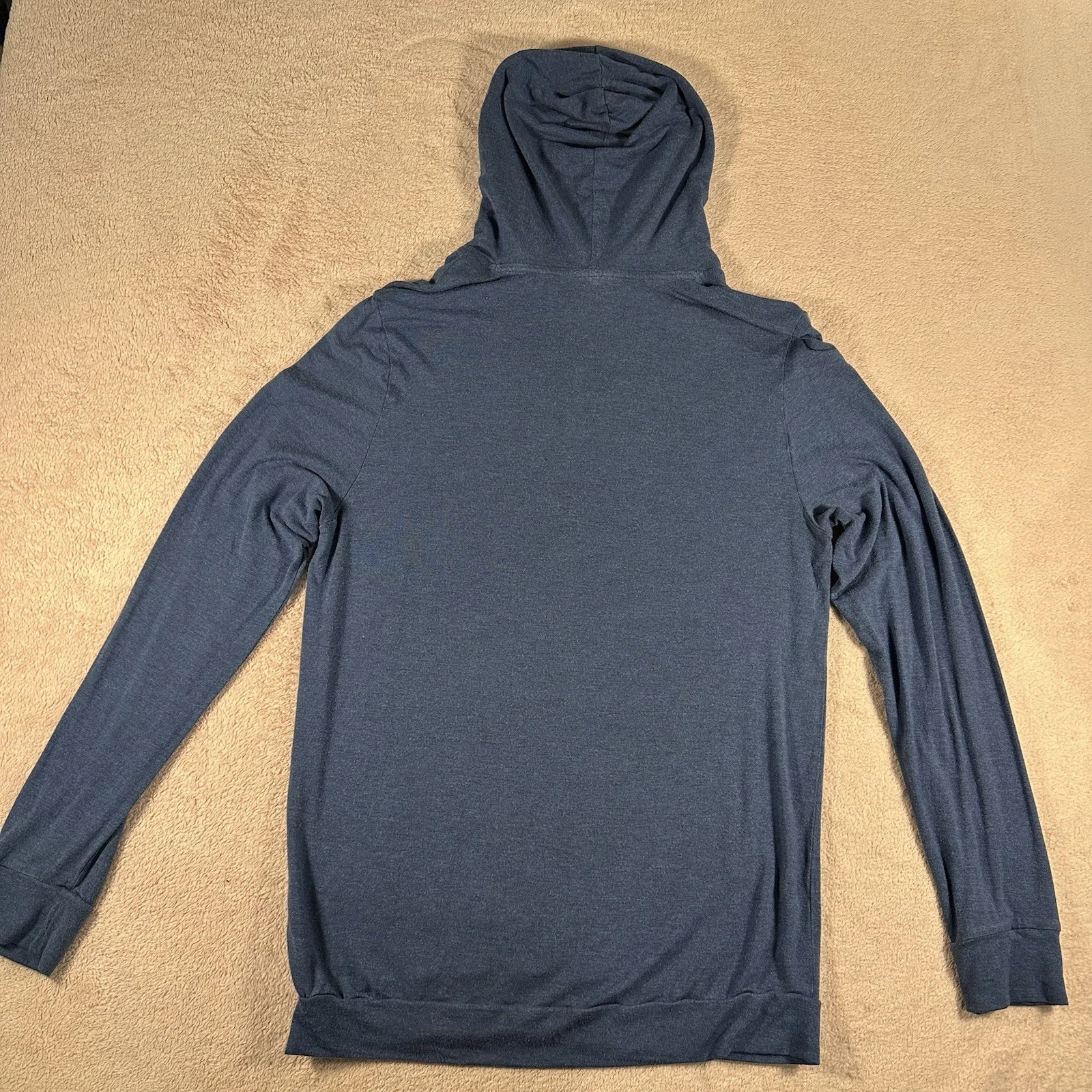 Felpa uomo Michael Kors blu con cappuccio pullover manica lunga coulisse taglia M