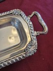 Elegant Vintage Sheridan Silver Plated Footed Victorian Serving Tray 16"x5"x2" — photo 2