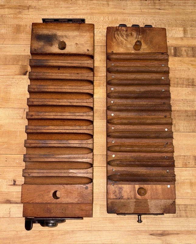 Antique Rare Miller Dubril & Peters Wood Cigar Mold Tobacco Factory 1897 Pat