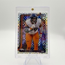 🔥Topps 2025 Topps Chrome Zach Allen X-Fractor #95 Denver Broncos NFL