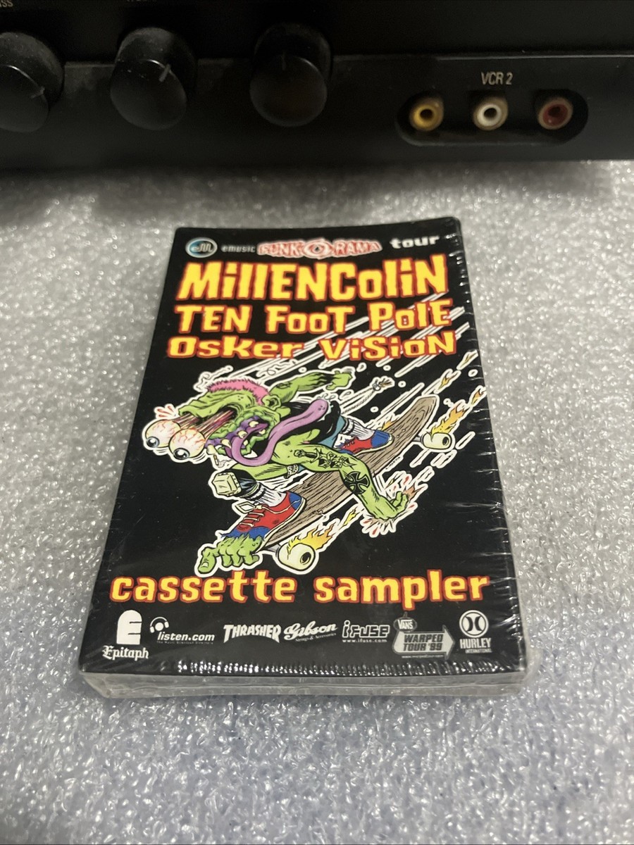 E-Music Punk O Rama Tour Cassette Sample SEALED Millencollin Osker