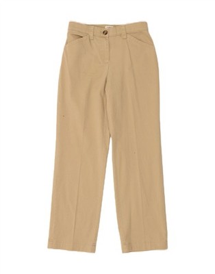 L.L.BEAN Damen klassische Passform Freizeithose US 6 Medium W28 L29 beige CG04