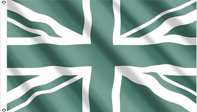 Grün Union Jack 5 x 3 Fuß Flagge National Land Fußball Cricket Sport grüne Party