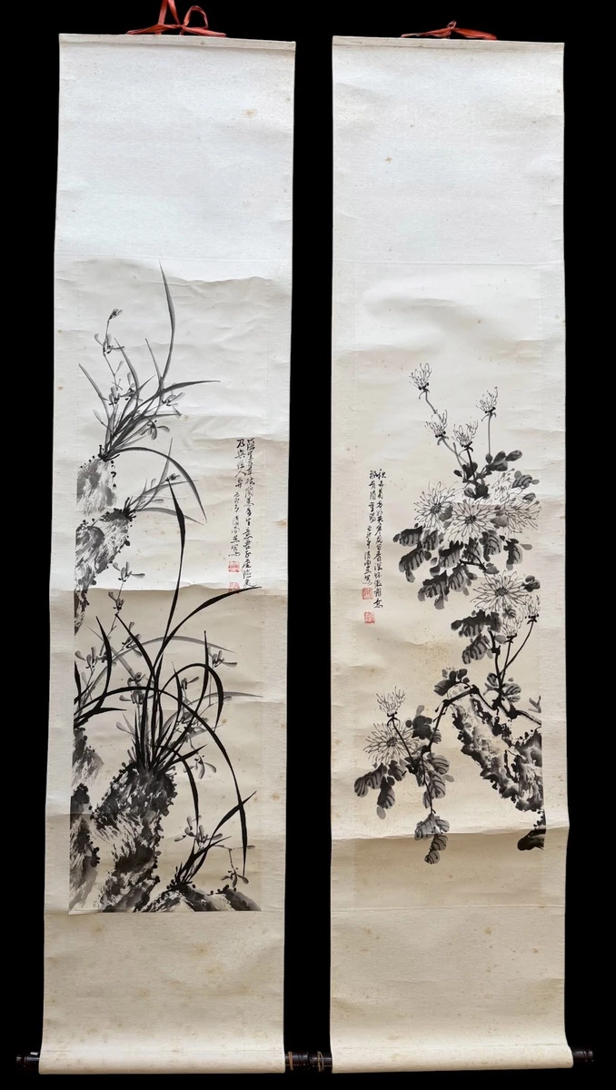 古董日本画作、画卷| eBay