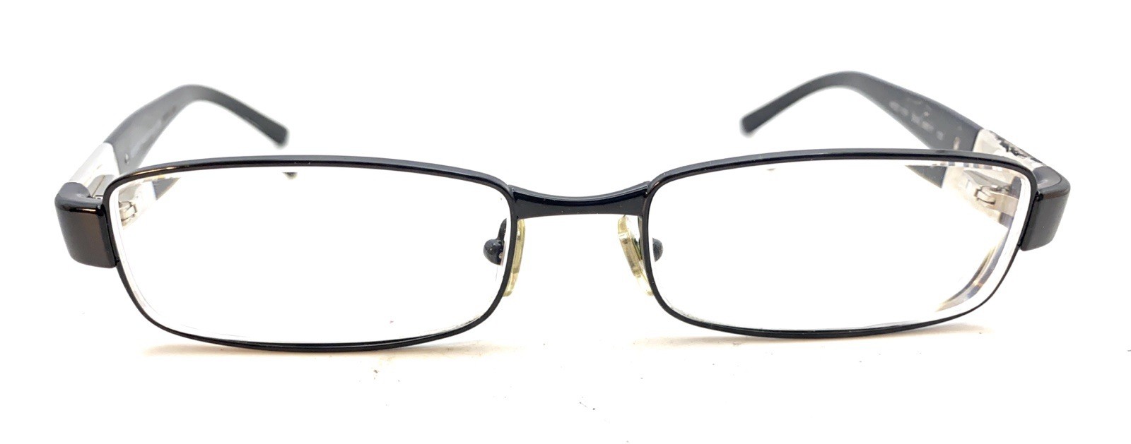 Versace MOD. 1121 1009 Black Slim Rectangle Eyeglasses Frames 53-17 135 Italy thumbnail 2