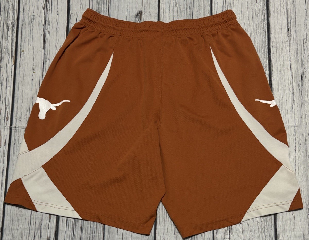 Nike Team Authentic Texas Longhorns Basketball Shorts Mens Size