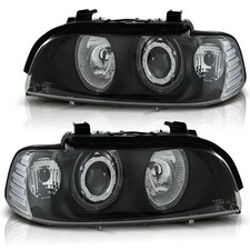 Scheinwerfer Angel Eyes passend f�r BMW 5er E39 Bj. 95-00 Schwarz
