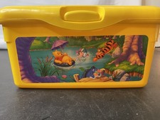 WINNIE THE POOH TIGGER EEYORE PIGLET YELLOW HUGGIES BABY WIPES EMPTY CONTAINER