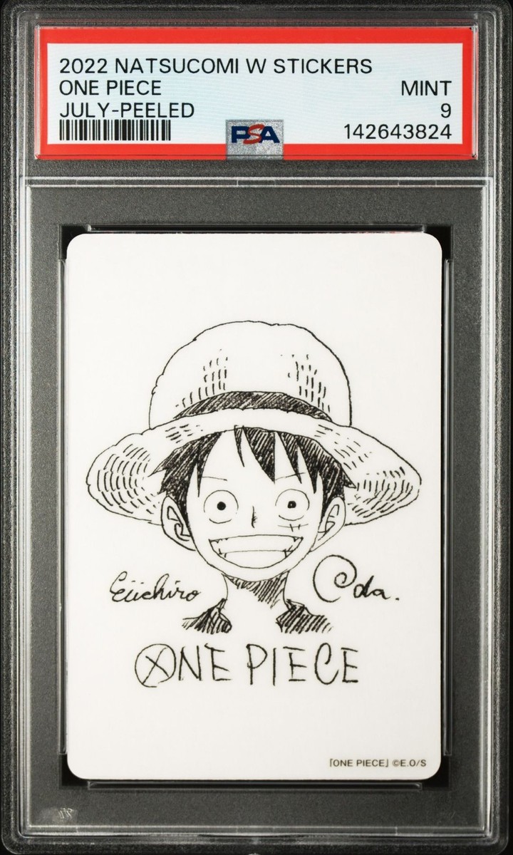 カードe ダグトリオ　psa9 PSA9 Monkey D. Luffy One Piece Natsucomi W Sticker Sign Trading