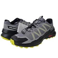 Salomon (Men's 9.5) Speedcross Peak Hiking Trail Shoes Quiet Shade/Black/Sulphur