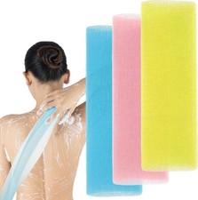 3/5pc Exfoli Ating Shower Towel Back Wash Cloth Body Scrubber Exfoliator