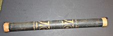 Vintage Authentic Hand Carved Bamboo Rain Stick 24" Musical Instrument