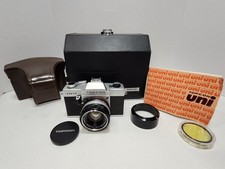 Vintage TOPCON UNI 35mm Film Camera w/ Lens Accessories Untested - For Repair