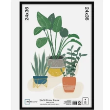 Mainstays 24x36 Basic Black Poster Frame