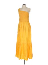 Nine West Women Yellow Casual Dress L