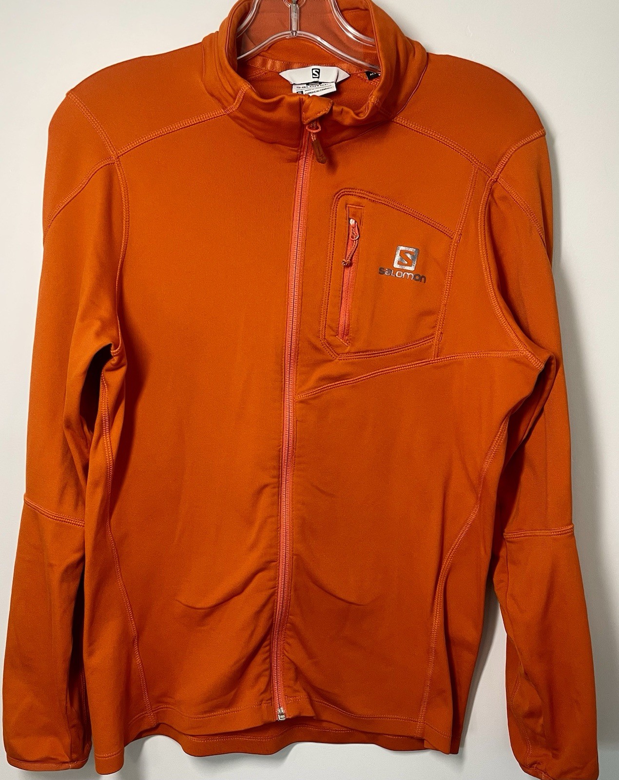 Salomon Discovery Giacca Intera Zip Strato Medio Uomo S Arancione