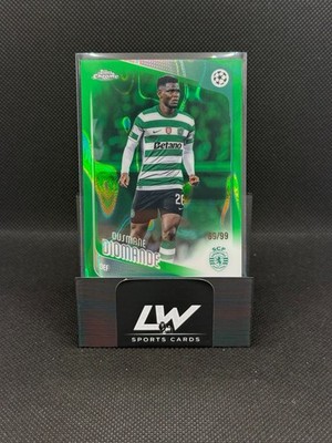 2025-26 Topps Chrome Ousmane Diomande Green Refractor /99 Sporting CP 69/99