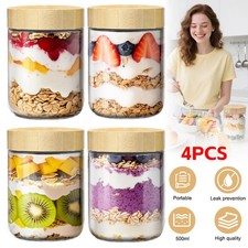 Fresh-Keeping Container 4pcs Fresh Keeping Container 500ml Leakproof Sustainable