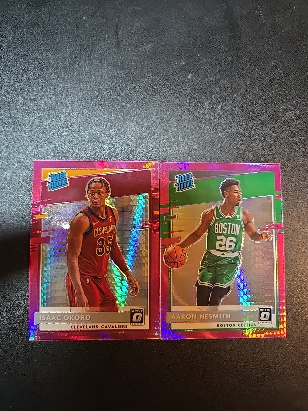 2020-21 Panini Donruss Optic - Rated Rookie Aaron Nesmith #164 Pink Hyper Prizm